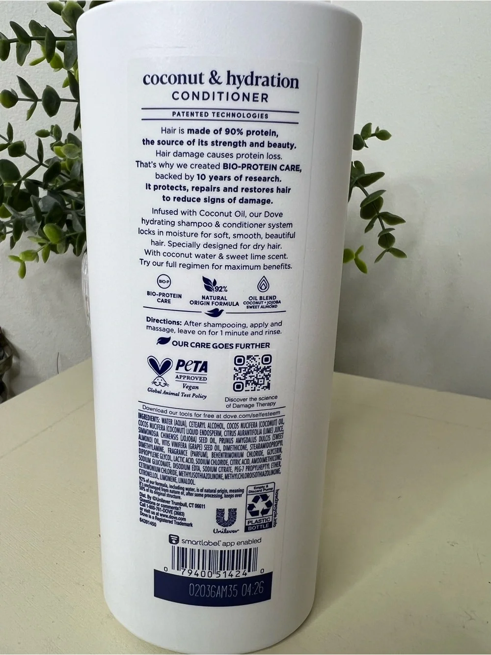 Brand new-Dove Damage Therapy Coconut & Hydration Conditioner